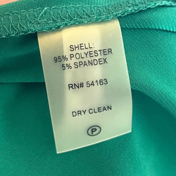 Calvin Klein Womens Dress Green Formal Sleeveless Chain Detail Elegant Size 6 - Picture 6 of 6